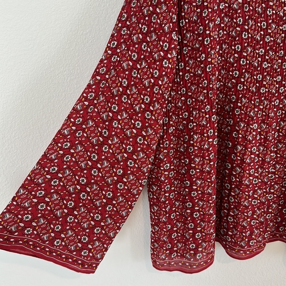 Max Studio Boho Pleated Blouse - image 4